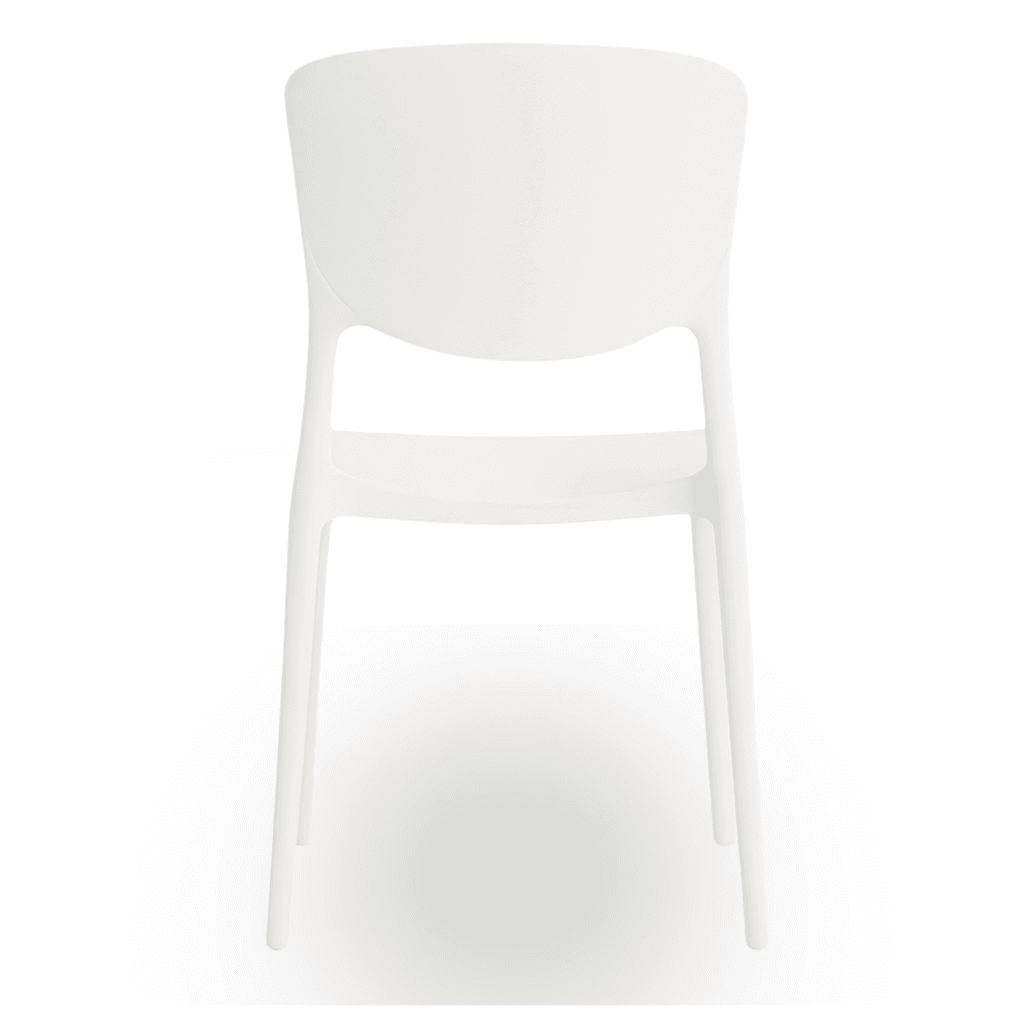 Nordic krzesło konferencyjne, plastikowe, białe, sztaplowane – do gastronomii, domu, biura i na eventy