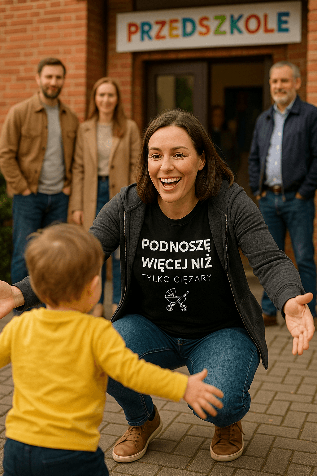 Podnoszę więcej niż tylko ciężary 👶 – MAMA edition (czarna)