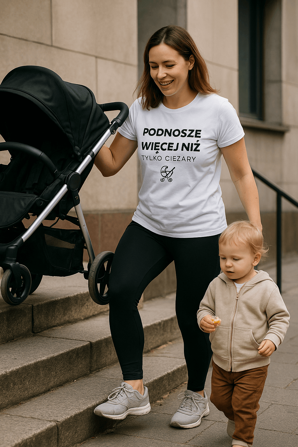 Podnoszę więcej niż tylko ciężary 👶 – MAMA edition (biała)