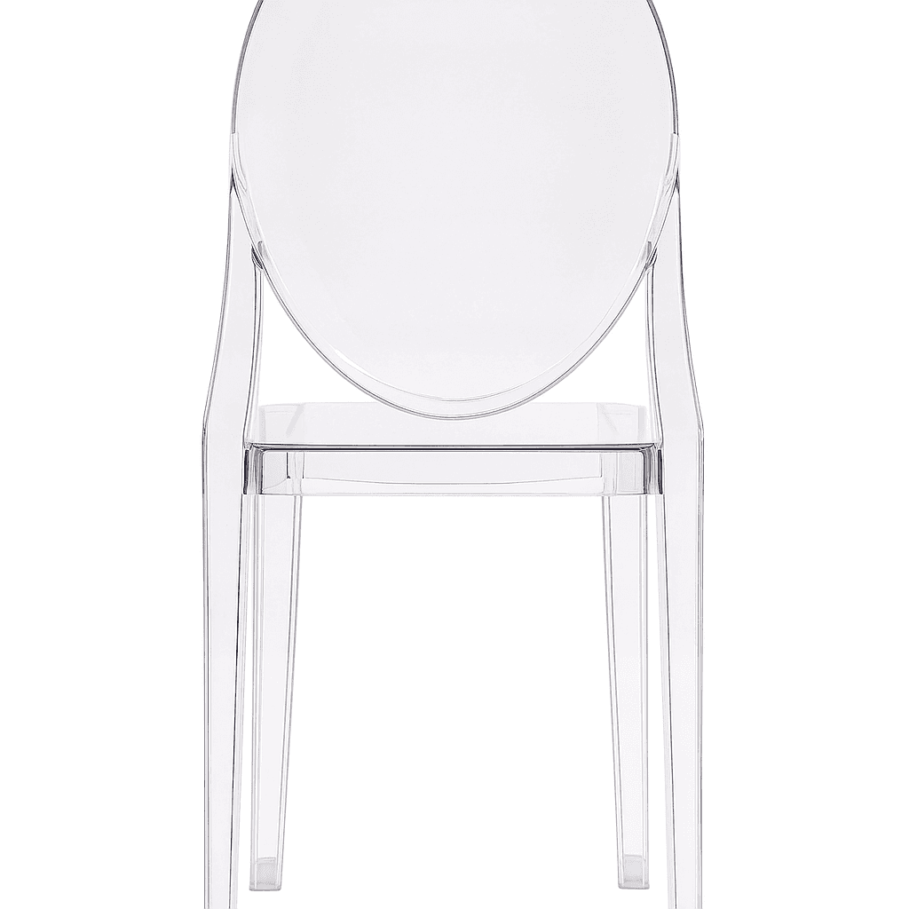 Krzesło transparentne amber typu ghost (styl Victoria) – sztaplowane, event/konferencja