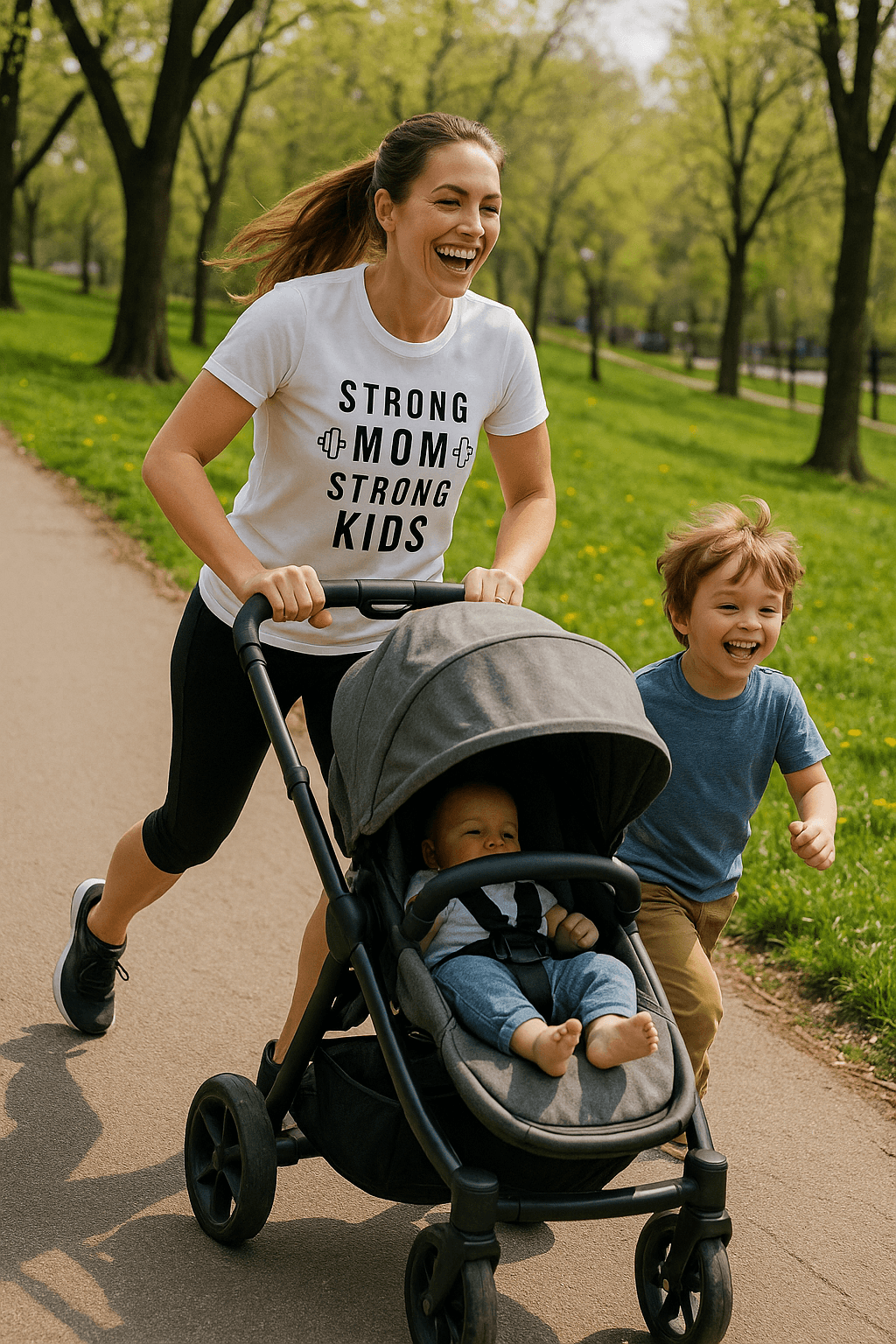 Strong Mom Strong Kids – Mama Edition (biała)