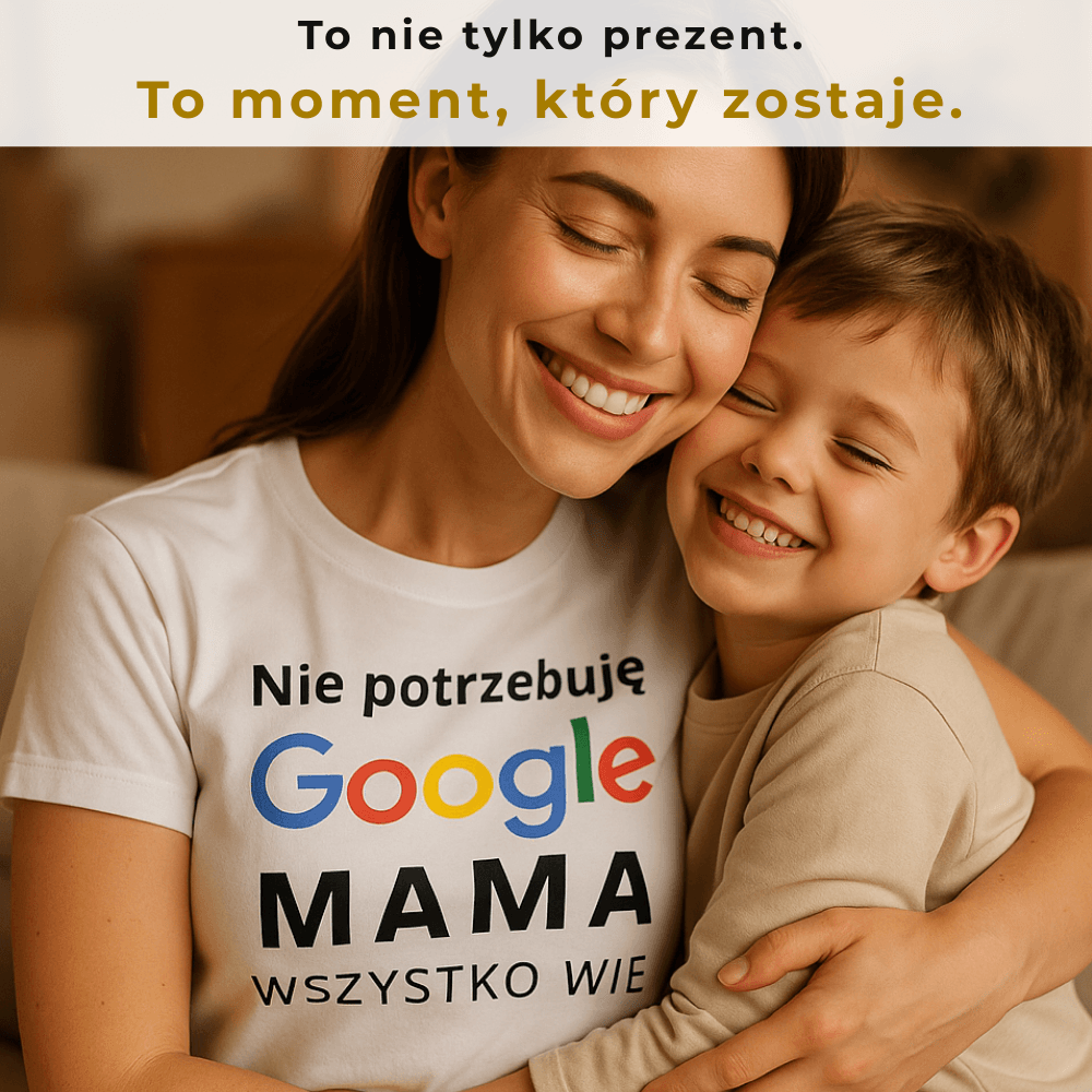 Zestaw Koszulka + Kubek: Mama Wie - Mama Lifestyle Edition (biała) TOP PREZENT