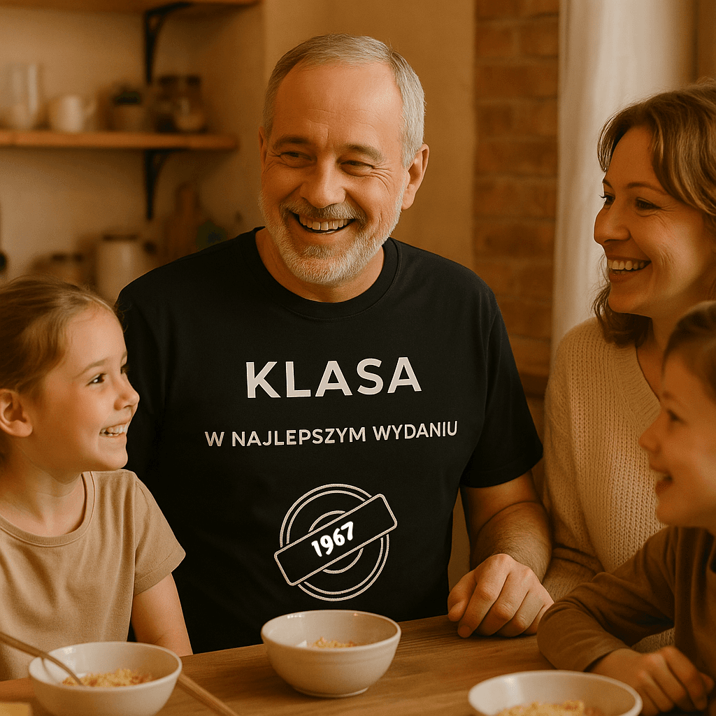 Koszulka 1967 – KLASA. W najlepszym wydaniu (Męska, Czarna)