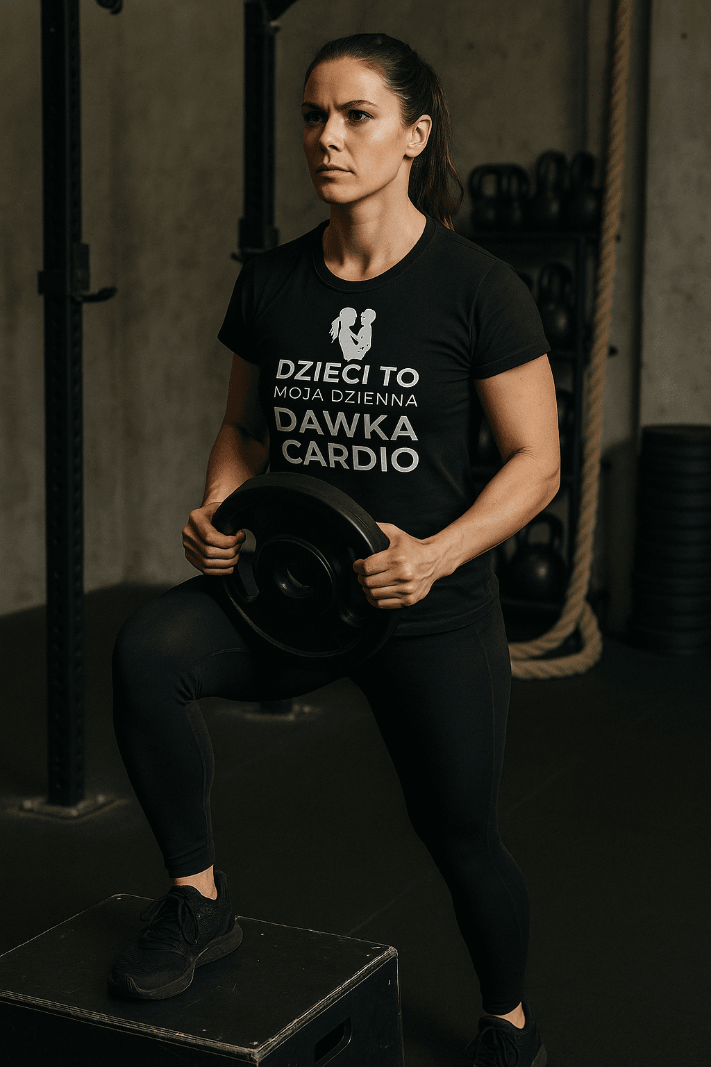 Dzienna dawka cardio - Mama Edition (czarna)