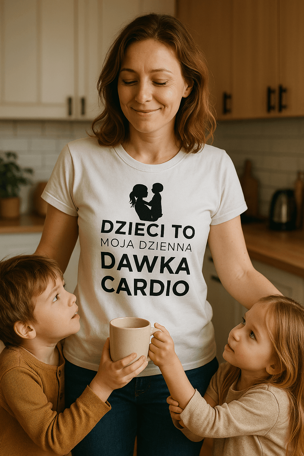 Dzienna dawka cardio - Mama Edition (biała)