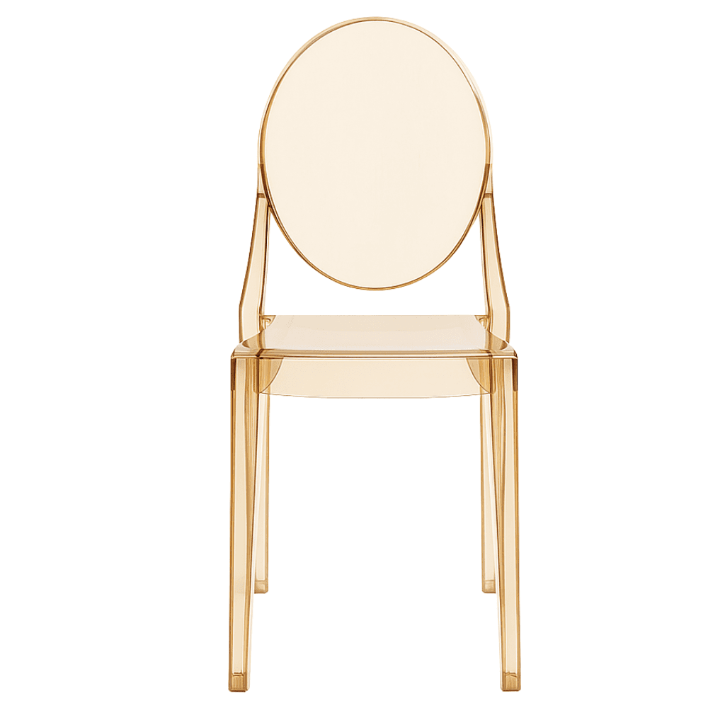 Krzesło transparentne typu ghost (styl Victoria) – sztaplowane, event/konferencja