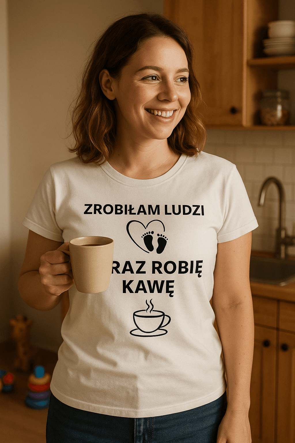 Zrobiłam ludzi, robię kawę - Mama Lifestyle Edition (biała)