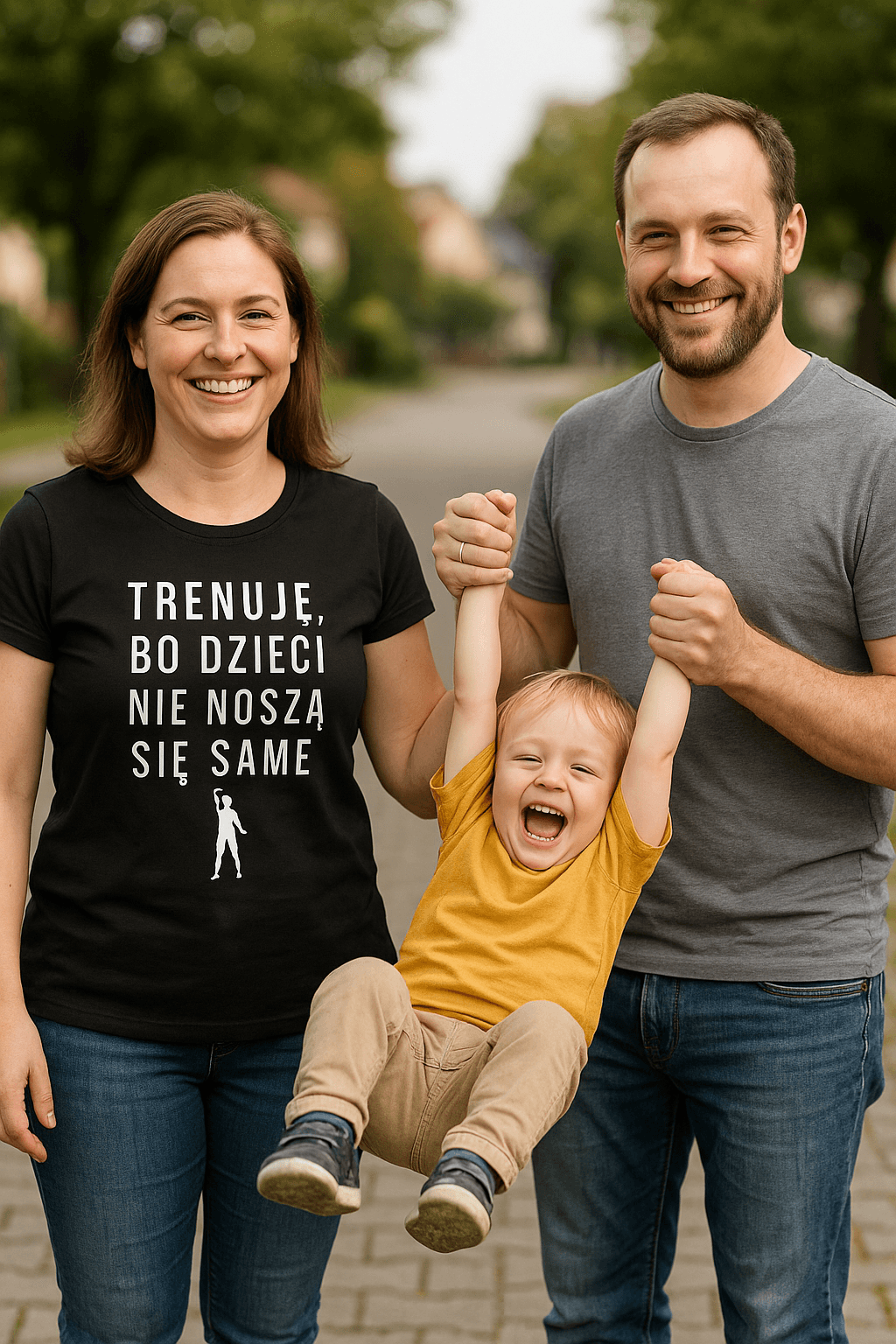 Trenuję bo dzieci nie noszą się same – Mama Edition (czarna)