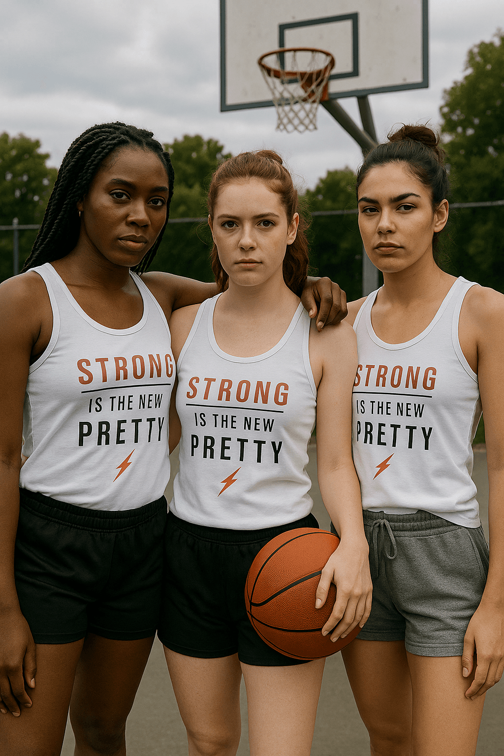 Strong Is The Pretty Tank Top - Pretty Strong Collection (biała)