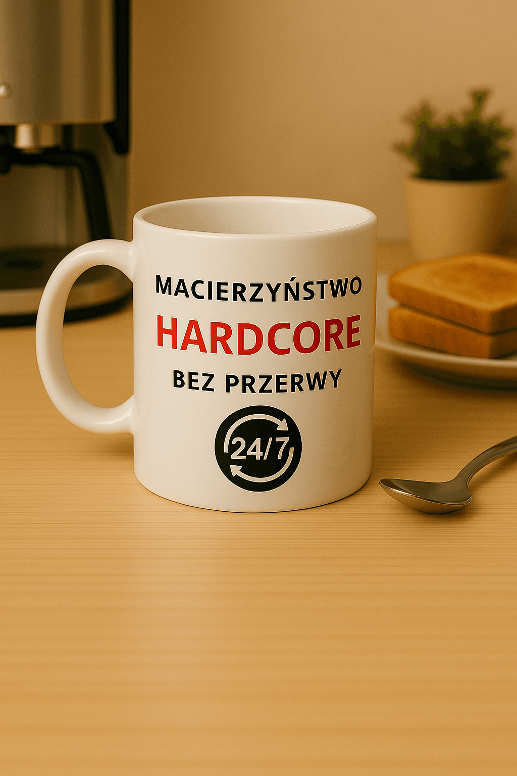 Kubek: Hardcore bez przerwy - Mama Lifestyle Edition