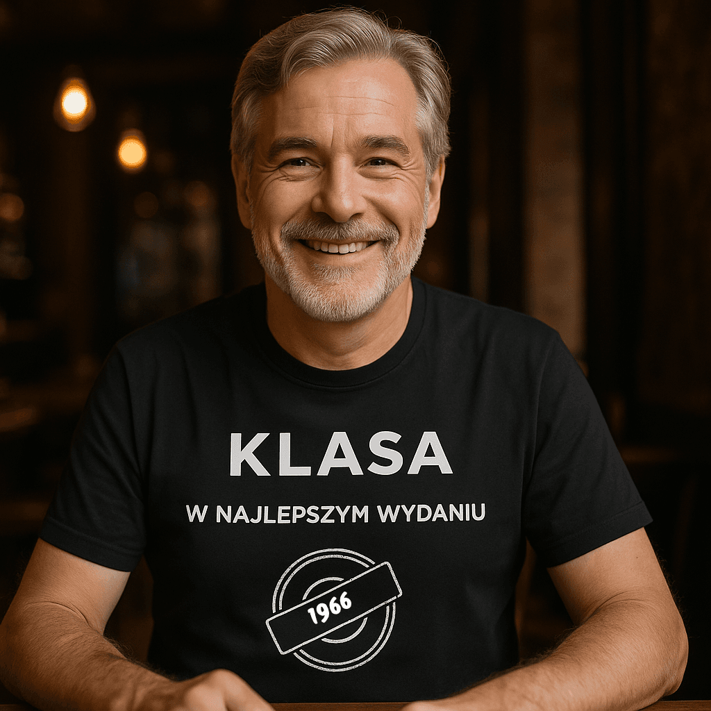 Koszulka 1966 – KLASA. W najlepszym wydaniu (Męska, Czarna)