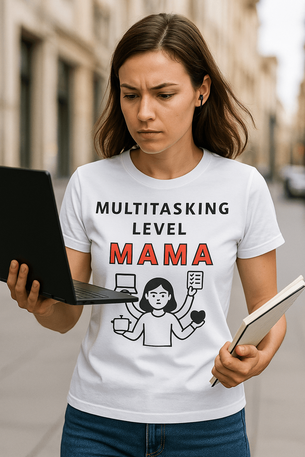 Multitasking Level  - Mama Lifestyle Edition (biała)