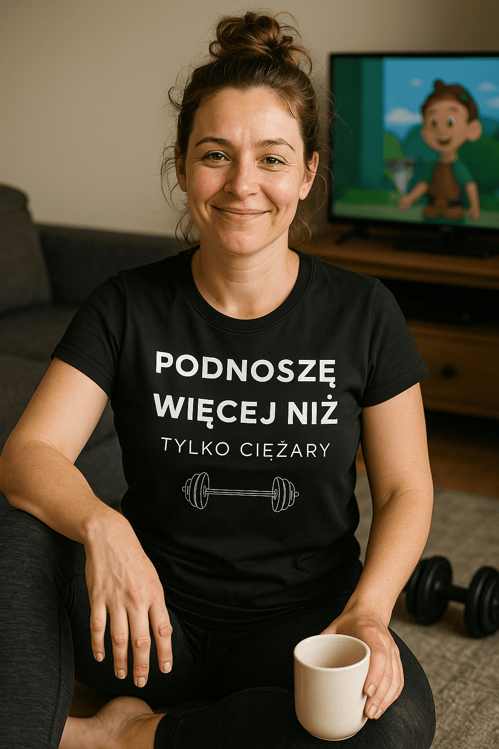 Podnoszę więcej niż tylko ciężary 🏋️‍♂️ – MAMA edition (czarna)