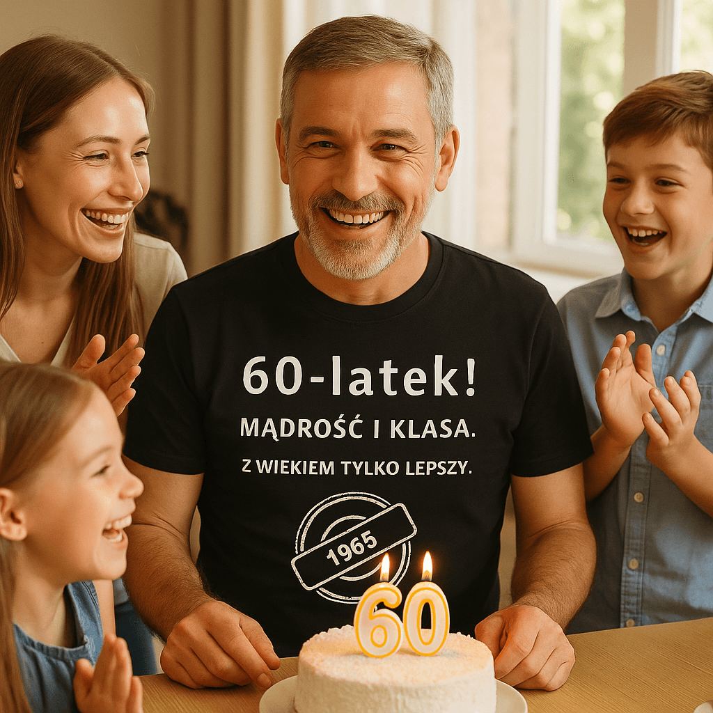 60-latek! Mądrość i klasa. Z wiekiem tylko lepszy (czarna) – Wersja Limitowana 1965