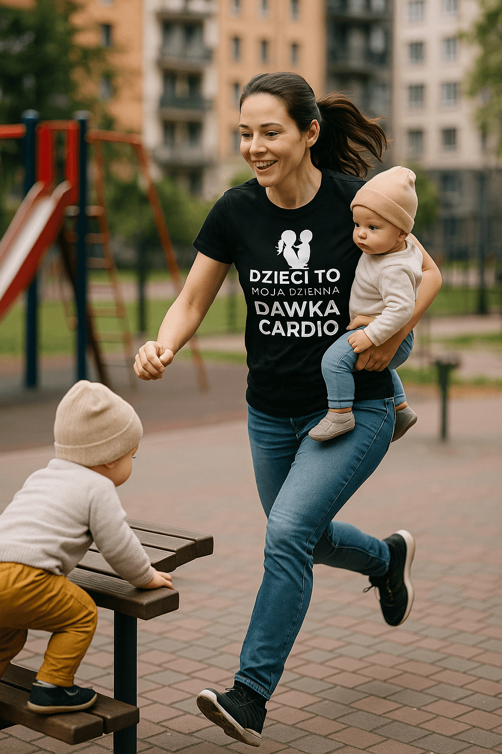 Dzienna dawka cardio - Mama Edition (czarna)